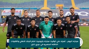 مباراة اليوم.. تعرف على توقيت مباراة بتروجيت أمام البنك الأهلي والقنوات الناقلة الحصرية في دوري نايل
